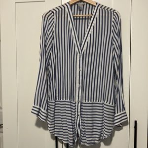 H&M striped tunic shirt